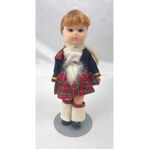 Vintage Vogue Scottish Kilt Ginny Doll Souvenir Blonde Blue Eyes 1977